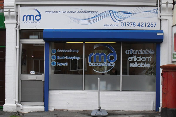 RMD Accountancy office in Wrexham town centre