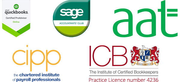 Quickbooks Certified ProAdvisor, Sage Accountants’ Club, AAT, CIPP, ICB